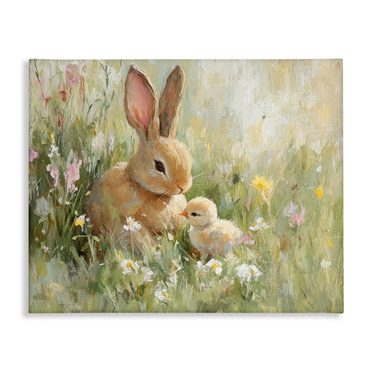 Stupell Industries Sun Bathed Easter Babies Canvas, design by Petal Prints Design